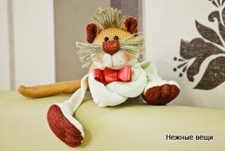 Игрушка ручной работы «Котя ленивый», Нежный ветер