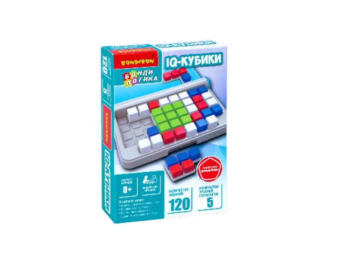 Логическая игра IQ-Кубики серия БондиЛогика, бренд Bondibon