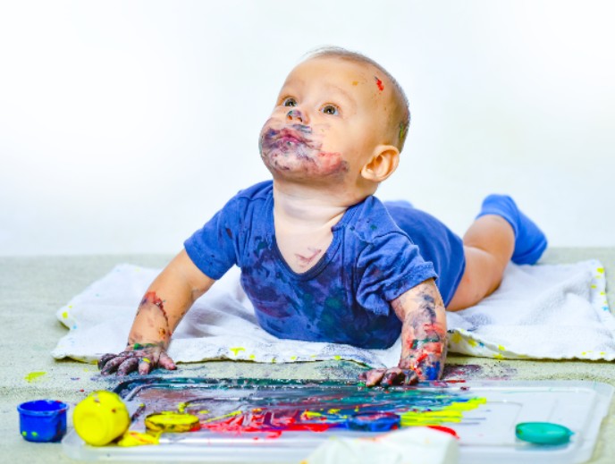 "Художники в памперсах" методика Марии Гмошинской