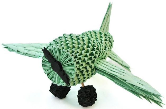 Самолётик в технике «модульное оригами» Самолётик в технике «модульное оригами»