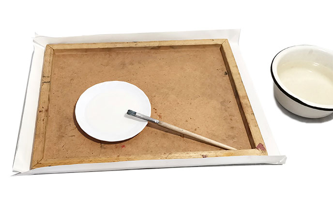 Натягиваем бумагу на планшет