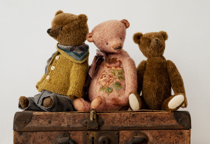 Три медведя авторская игрушка