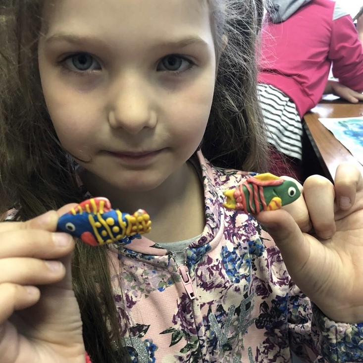 Рыбки из глины Рыбки из глины