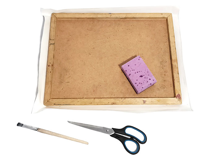 Натягиваем бумагу на планшет Натягиваем бумагу на планшет