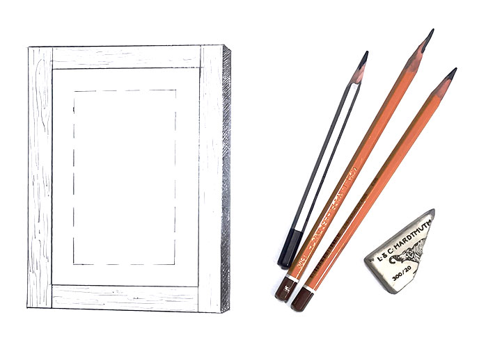 Закрепляем лист на стирателе, итог