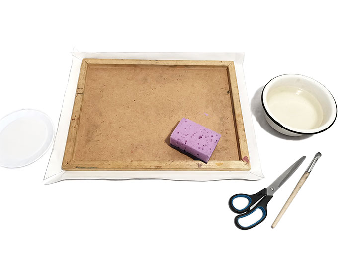 Натягиваем бумагу на планшет