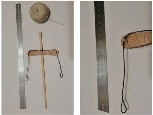 Кукла-сувенир Богатырь - этап 1