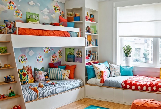 Оформление детской комнаты Оформление детской комнаты