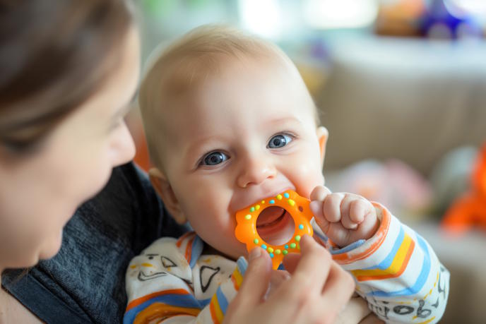 Малыш на руках у мамы