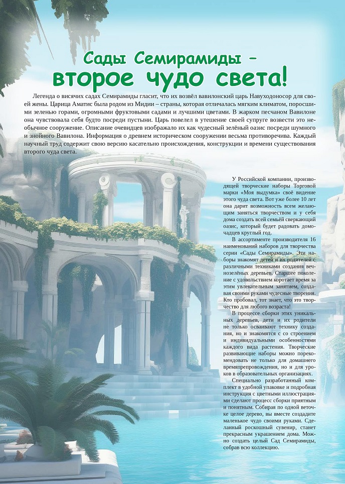 Сады Семирамиды – второе чудо света! Сады Семирамиды – второе чудо света!