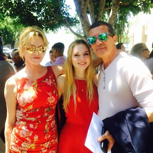 Семья Антонио Бандэрас и Мелани Гриффит Семья Антонио Бандэрас и Мелани Гриффит