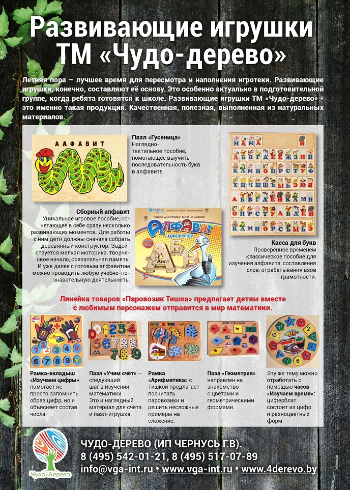 Развивающие игрушки ТМ «Чудо-дерево»