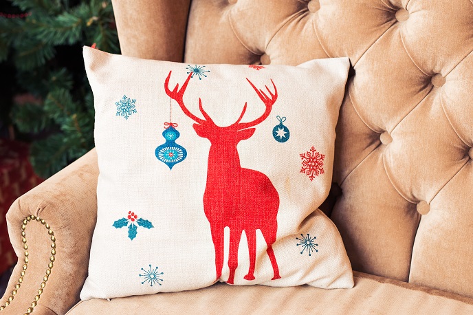 Новогодние подушки самодельные
