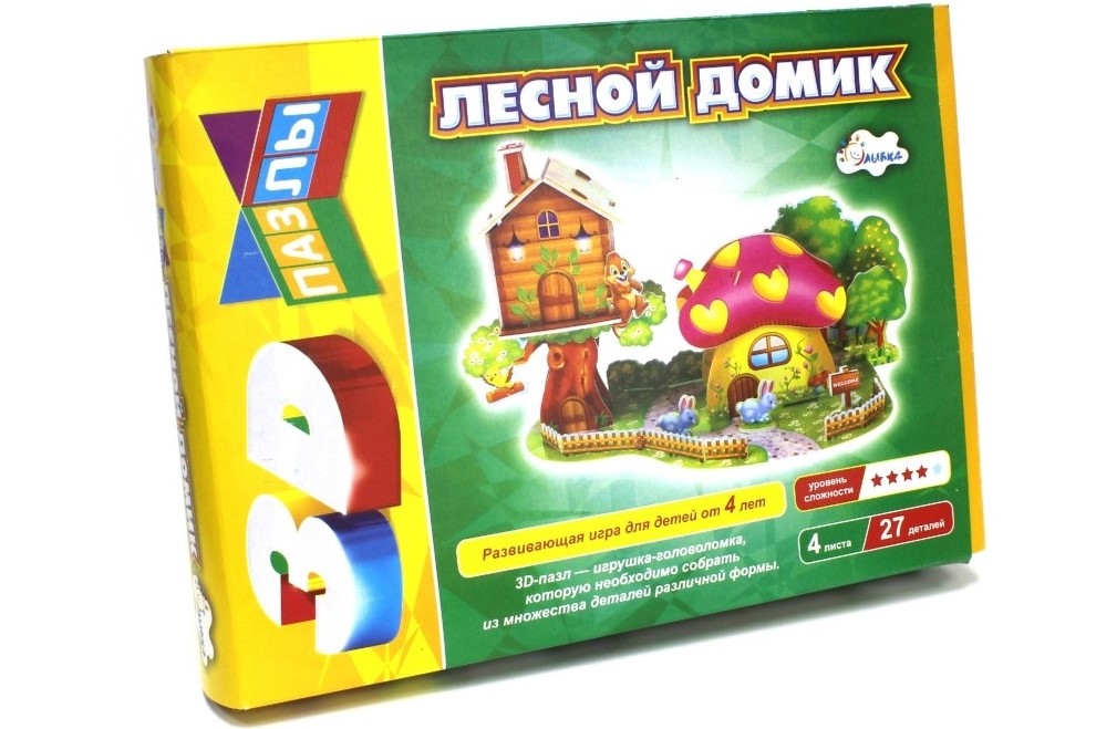 3D-пазлы «Лесной домик» 3D-пазлы «Лесной домик»