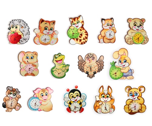 Деревянные часы «Зверюшки», Ларец Чудес