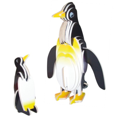 Сборная деревянная модель «Пингвин» МС030 цветной, Чудо-дерево