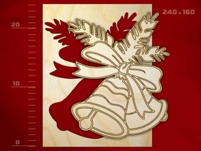 Раскраска-трафарет «Колокольчики»