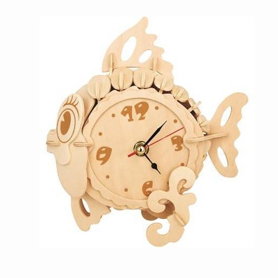 Сборная деревянная модель Часы «Золотая рыбка», Чудо-дерево