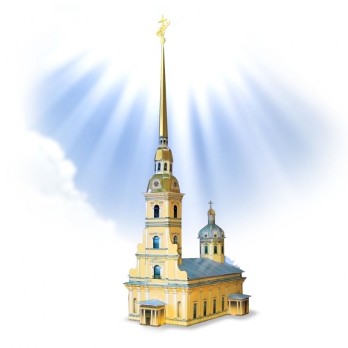 Сборная модель из картона «Петропавловский собор», УмБум