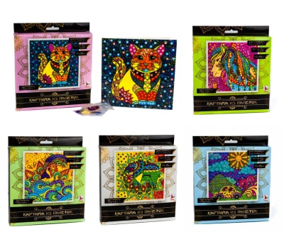 Картина из пайеток, индийский стиль