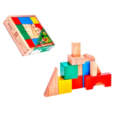 Конструктор СЦ2152, 30 деталей в дер. коробке, Престиж-игрушка