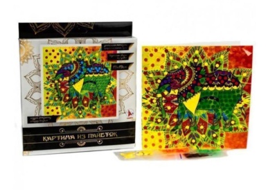 Картина из пайеток «Слон»