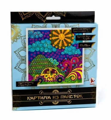 Картина из пайеток «Машина»