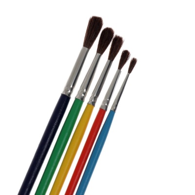 Набор кистей №8 Calligrata, пони 5 шт, интенсивный цвет ручки