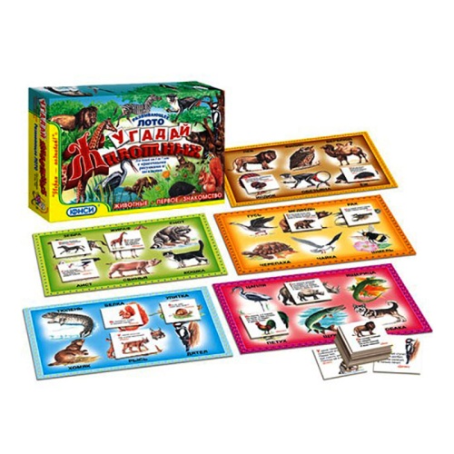Развивающее лото «Угадай животных», ЮНСИ