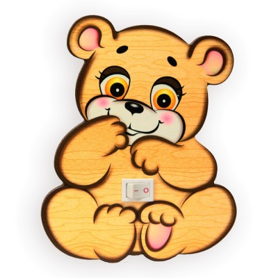 Деревянный ночник «Мишутка Медолюб»