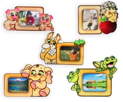 Деревянная фоторамка «Зверюшки», Ларец Чудес