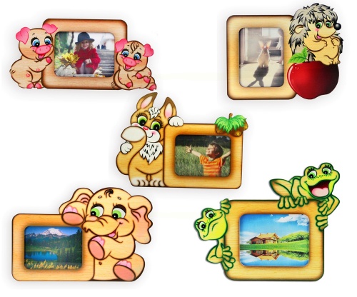 Деревянная фоторамка «Зверюшки», Ларец Чудес