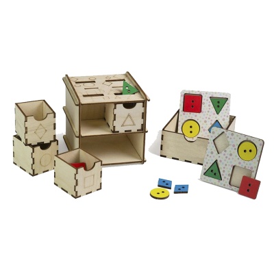 Комодик «Геометрические фигуры с гравировкой», Сибирские игрушки