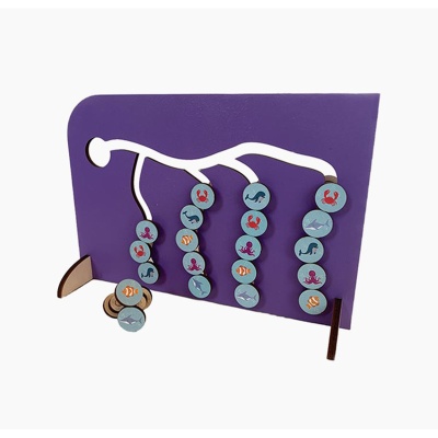 Сортер плоский «Морские обитатели», Сибирские игрушки