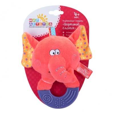 Игрушка мягконабивная «Цирковой слоник», Мир детства