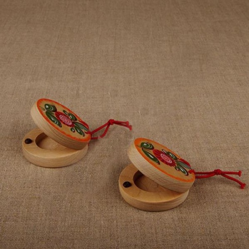 Кастаньеты деревянные с росписью