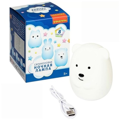 Силиконовая ночная лампа «Мишка»