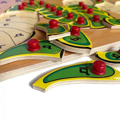 Рамка-вкладыш «Алфавит Гусеница», Чудо-дерево