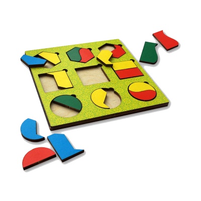 Рамки-вкладыши Никитина «Геометрические фигуры №2», Сибирские игрушки