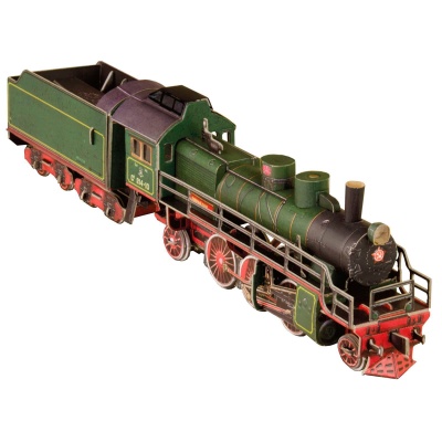 Сборная модель из картона «Паровоз СУ 214», УмБум