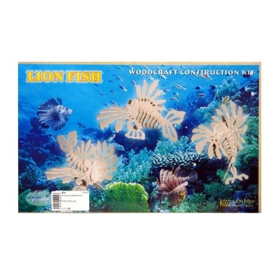 Сборная деревянная модель «Рыбка-Лев» K002, Чудо-дерево