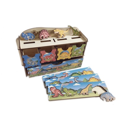 Комодик с принтом «Мир динозавров», Сибирские игрушки