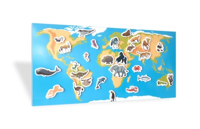 Комплект деревянных магнитов «Животный мир»