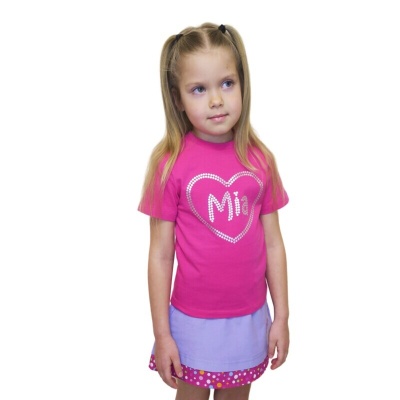 Юбка Mia, вельвет с отделкой принт в горошек