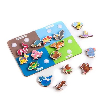 Липучка-сортер «Учим обитателей», Сибирские игрушки