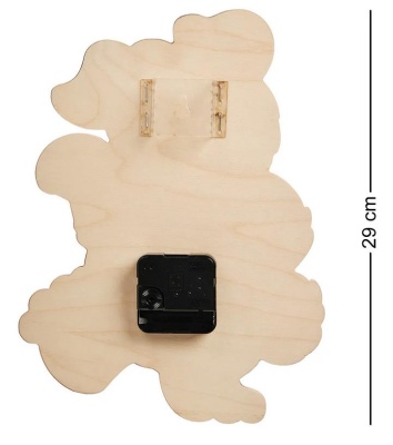 Деревянные часы «Собачка Бон»