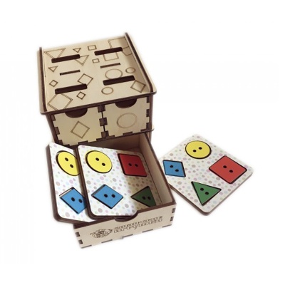 Комодик «Геометрические фигуры с гравировкой», Сибирские игрушки