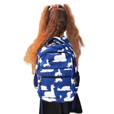Рюкзак подростковый Niki Nanaomi «Ламы», синий