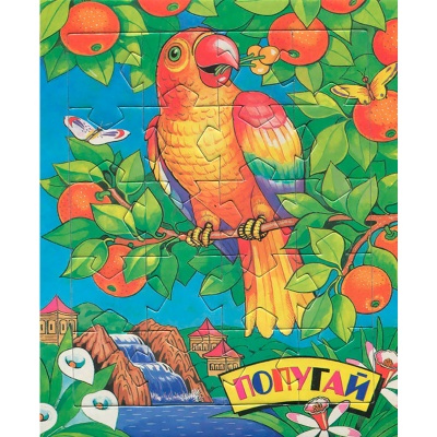 Мини-пазл «Попугай», Московский комбинат игрушек