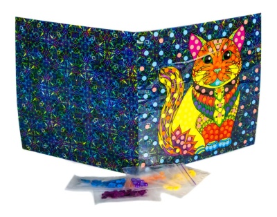 Картина из пайеток «Кот»